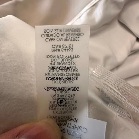 NWT Calvin Klein Beige Faux Wrap Mini Skirt Size 22W Classic Preppy Minimalist - Picture 8 of 8